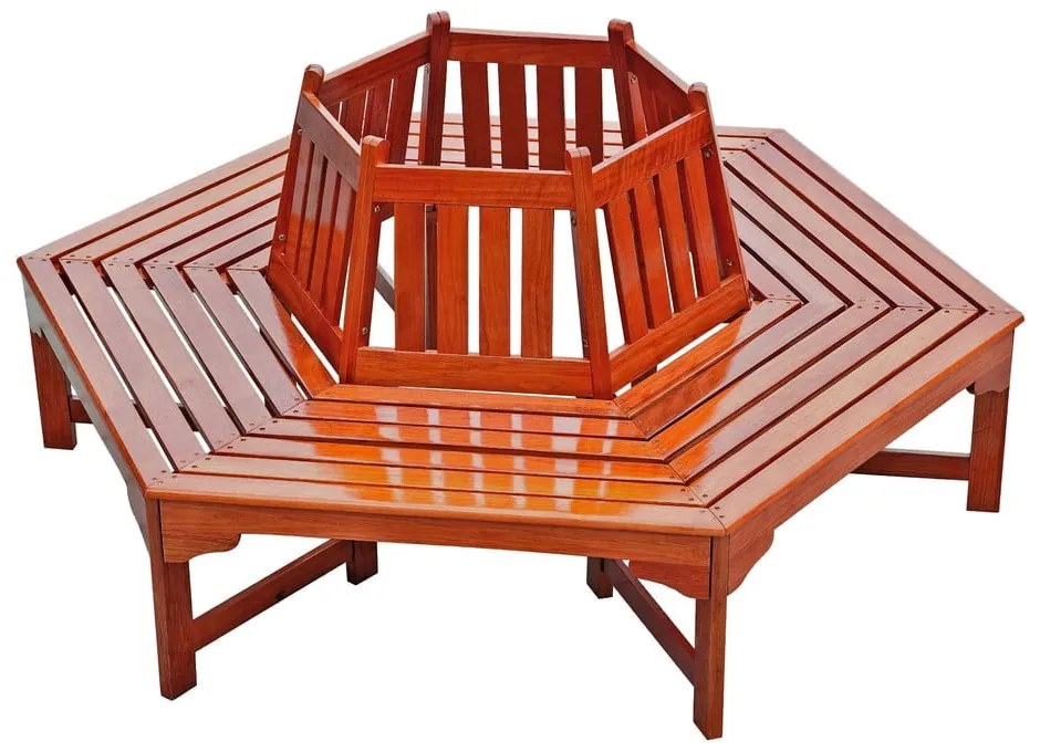 Кафява градинска пейка от масивно дърво Ontario – Garden Pleasure