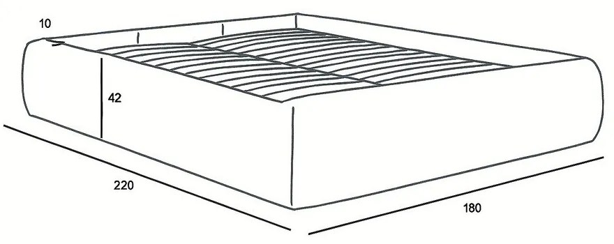 Бяло двойно легло 160x200 cm тапицирано с място за съхранение/без табла с включена подматрачна рамка Inera – Bobochic Paris