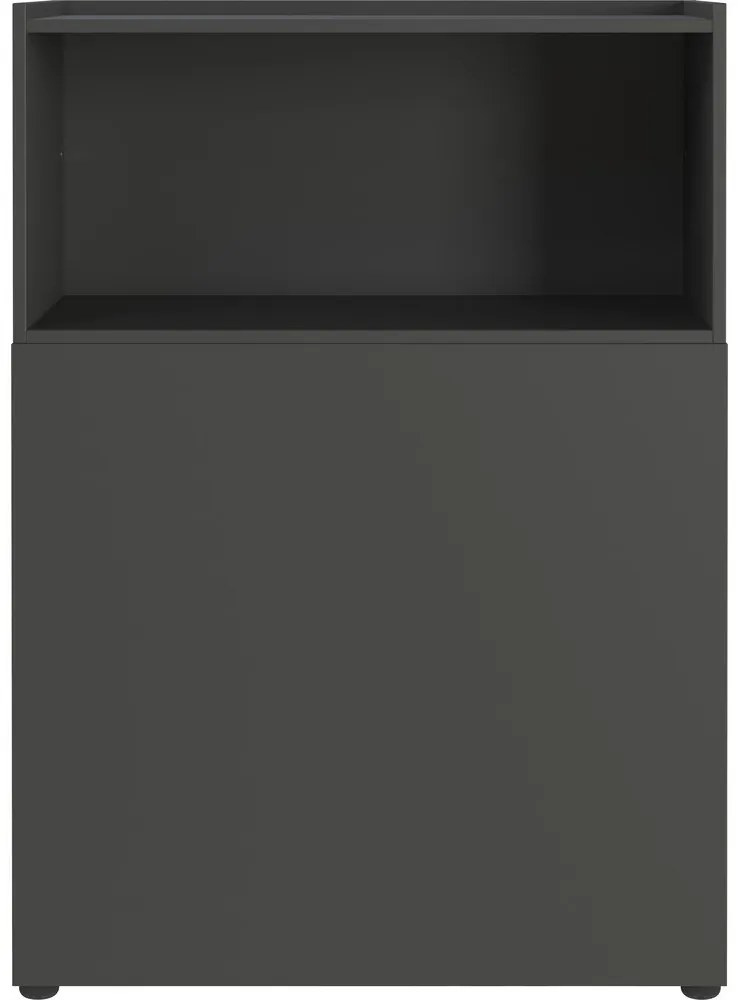 Антрацитна етажерка за книги 80x120 cm Mailand - Germania