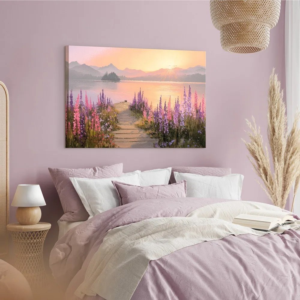 Картина 113x85 cm Lupine Shore – Styler