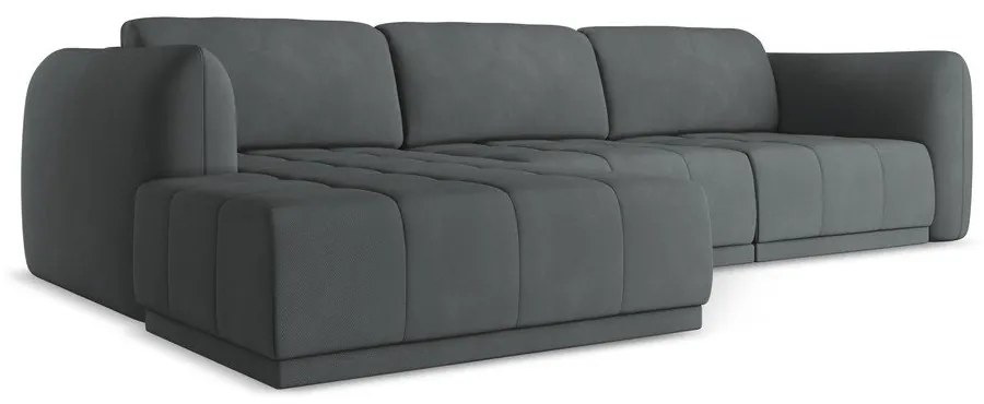 Тъмносив ъглов диван (ляв ъгъл) Hoku – Makamii