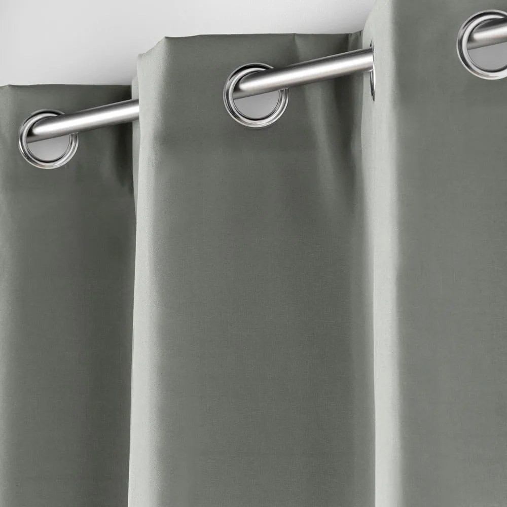 Сиво термо звукоизолиращо перде от микрофибър 135x180 cm Micropolar – douceur d'intérieur