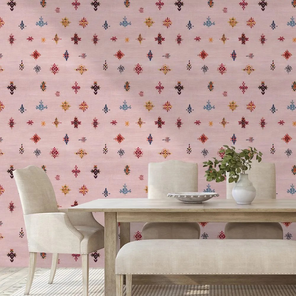 Самозалепващ тапет – Пастелни етно мотиви