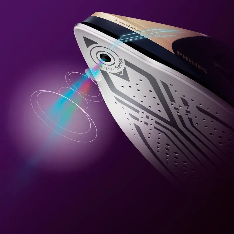 Парогенератор Philips PerfectCare 9000 PSG9050/20, 3100W, 1.8 л, 9 bar, 190 г/мин, 750 г парен удар, AI + камера, SteamGlide Elite, Черен
