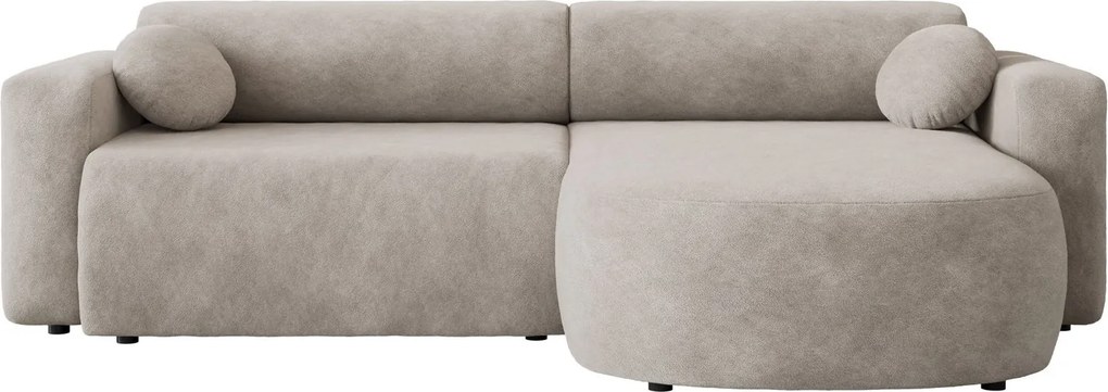 Ъглов диван Nicelo-Светло сиво