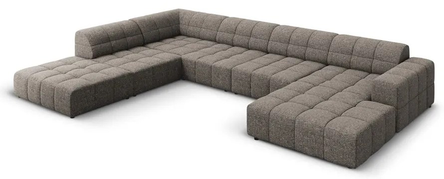 Тъмносив ъглов диван (ляв ъгъл/"U" форма) Chicago – Cosmopolitan Design