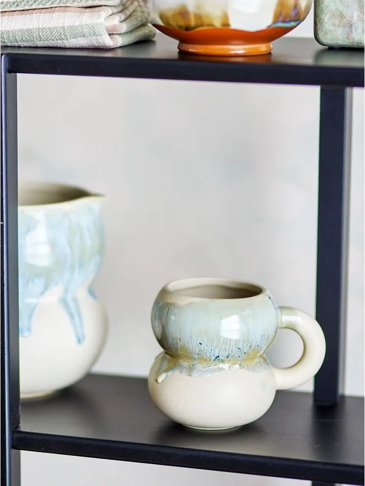 Сини/кремави глинени чаши в комплект от 4 бр. 400 ml Luna – Bloomingville