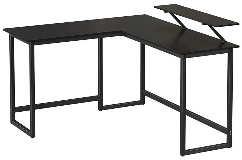 Ъглово писмено бюро SOLEA, черно