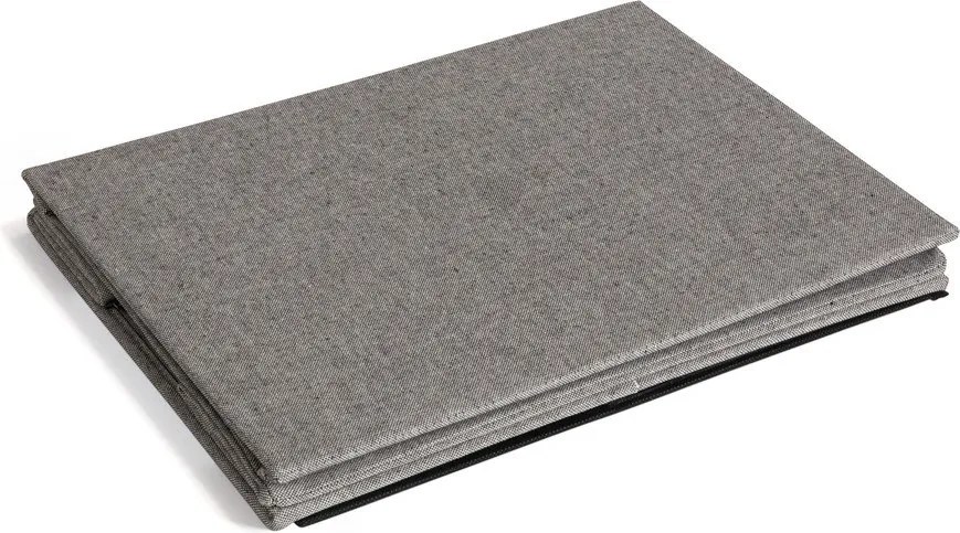 Сива текстилна кутия за съхранение с капак 36x46x25 cm Soft Storage Large – Bigso