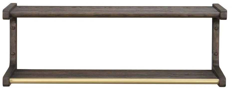 Тъмнокафява дъбова закачалка за стена Inverness - Rowico