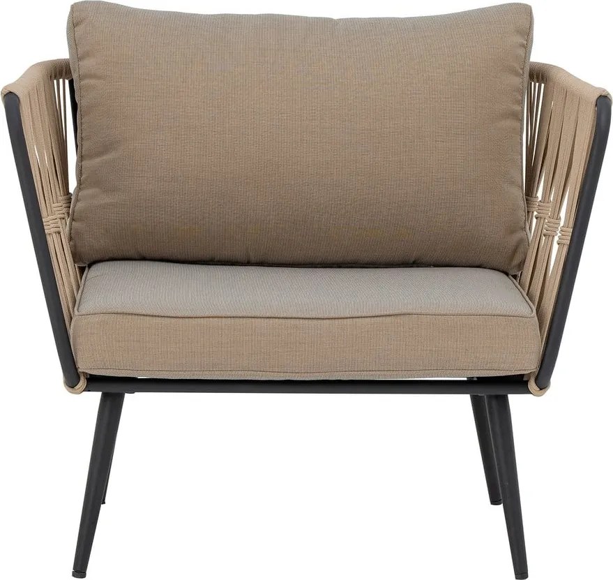 Бежов тапициран градински фотьойл Pavone - Bloomingville