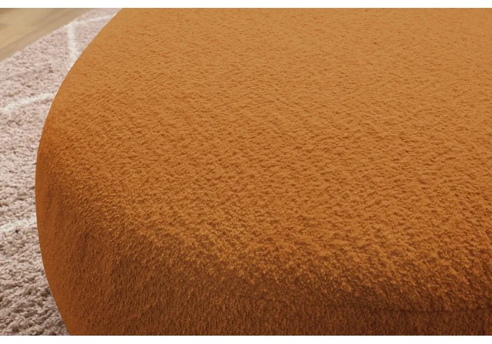 Табуретка от букле в цвят горчица Saint-Germain - Bobochic Paris