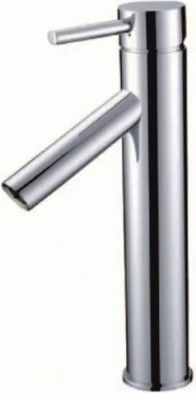 Стоящ смесител за умивалник ICL 1551405 "ЕСКАДА", месинг, хром, 30.3x11см