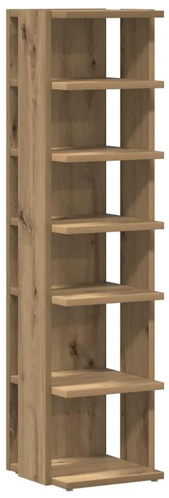 856803 vidaXL Кафе маса, дъб артизан, 55x55x42 см, инженерно дърво