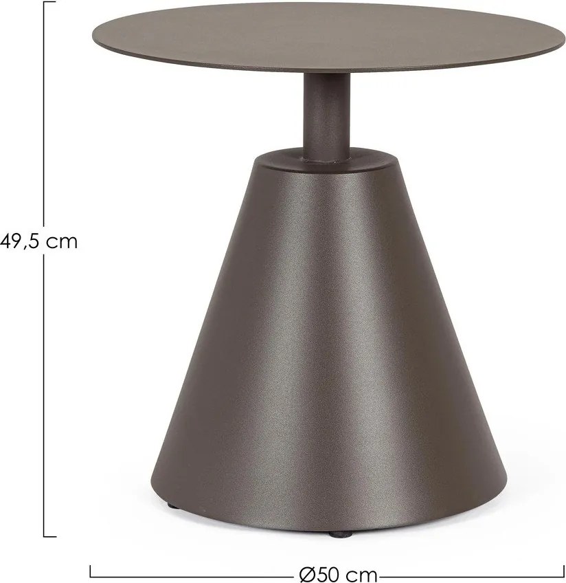 Алуминиева кръгла градинска масичка ø 50 cm Aloha – Bizzotto