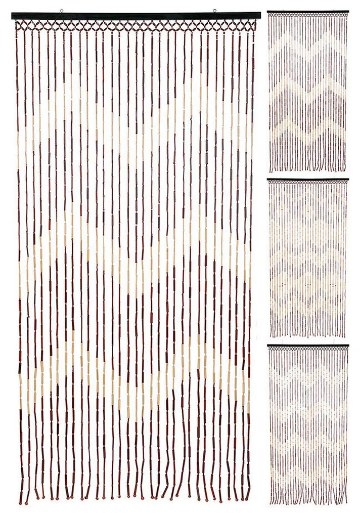Завеса H&amp;S Collection Навън Врата Бамбук 90 x 180 cm