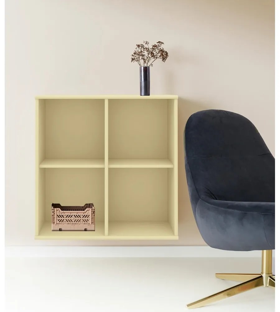 Светложълта висяща библиотека 70x70 cm Mistral – Hammel Furniture