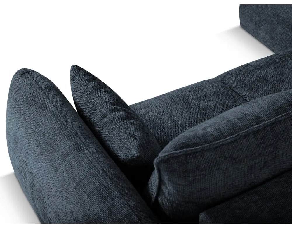 Тъмносин ъглов диван (ляв ъгъл) Matera - Cosmopolitan Design
