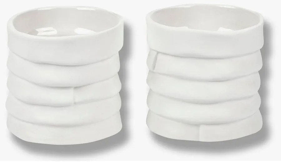 Порцеланови свещници в комплект от 2 бр. Ribbon - Mette Ditmer Denmark