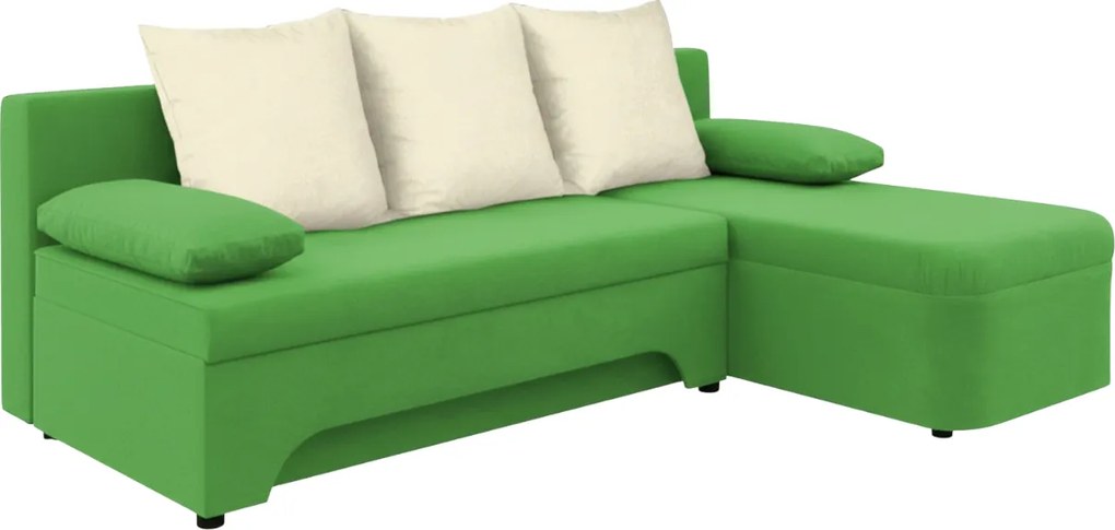 Ъгъл диван Lamor-Green - White