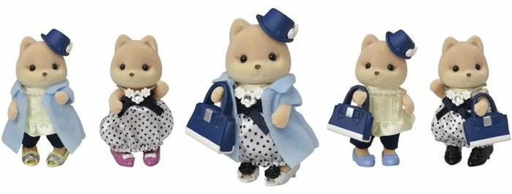 Playset Sylvanian Families Fashion and big sister caramel dog suitcase For Children