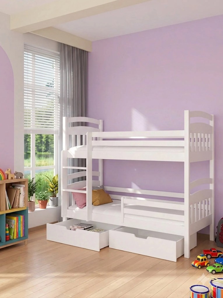 Двуетажно легло Payet-200 x 90-White