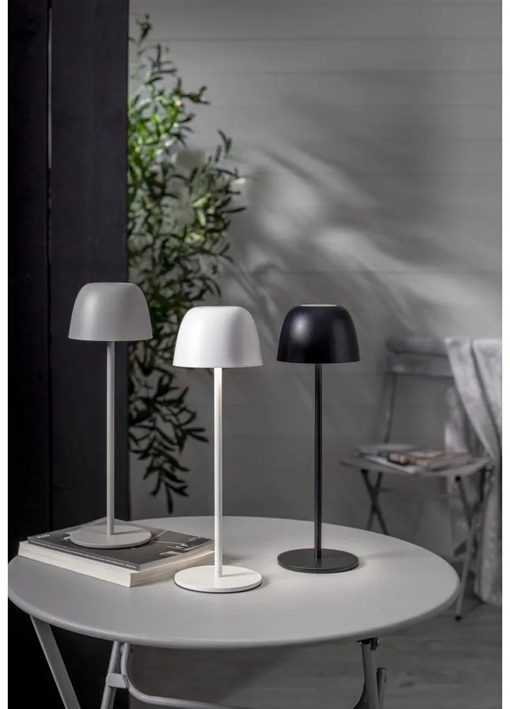 Сива LED настолна лампа (височина 21,5 cm) Bobby – Star Trading