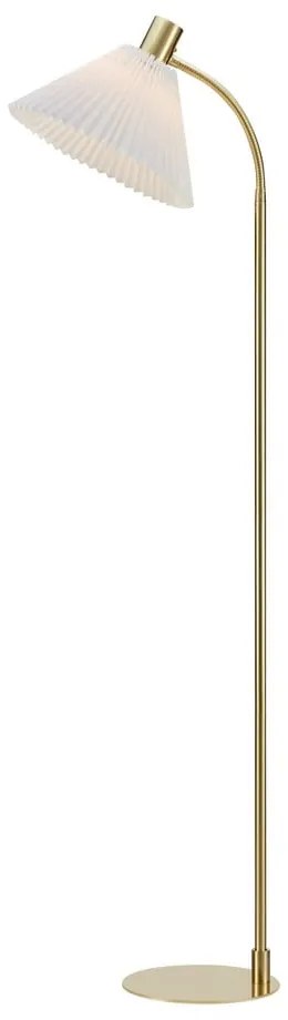 Подова лампа в бяло-златист цвят (височина 145 cm) Mira - Markslöjd