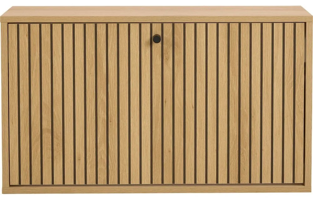 Накланяща се стойка за обувки от дъбов декор в естествен цвят 72x43x17 cm Albany – Actona