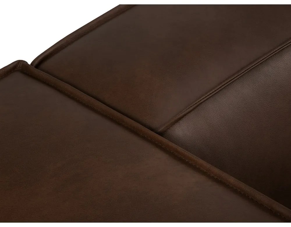 Тъмнокафяв кожен ъглов диван (U-образен) Madame - Windsor &amp; Co Sofas