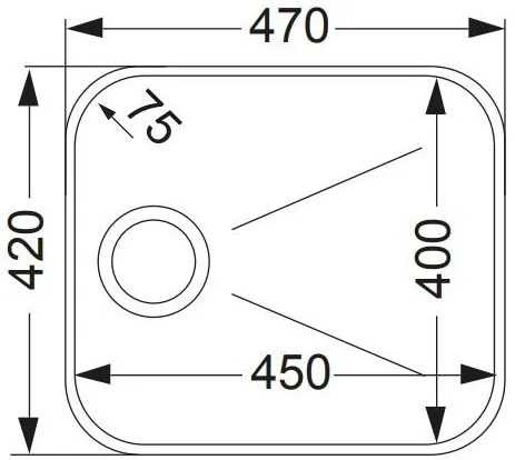Измийте Apell 84-47 x 42 cm