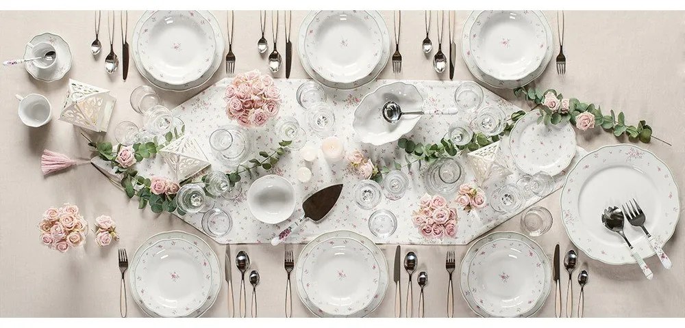 Комплект порцеланови чинии от 18 части Nonna Rosa - Brandani