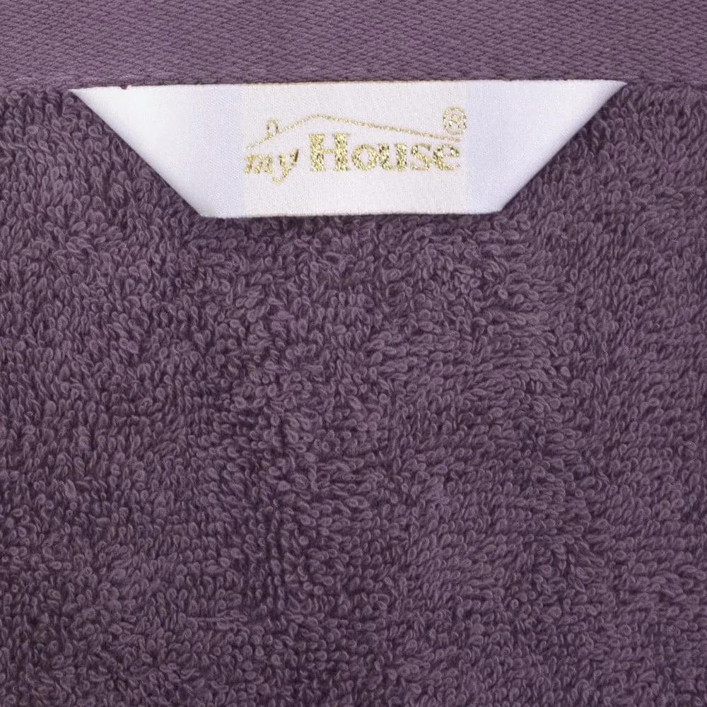 Тъмнолилава памучна кърпа 50x100 cm Darwin - My House