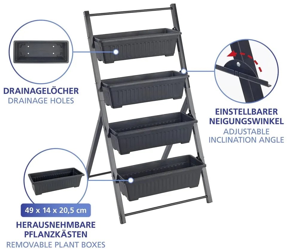 Метална стойка за цветя (височина 108 cm) Vertical – Maximex