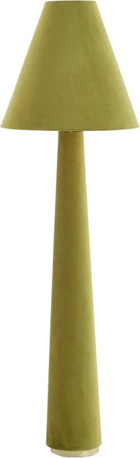Зелена подова лампа с текстилен абажур (височина 168 cm) Devia – Light &amp; Living