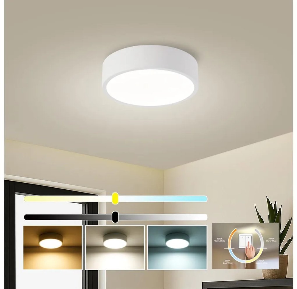 Brilagi - LED таванно осветително тяло POOL LED/18W/230V 3000/4500/6000K Ø 20 cm бяло