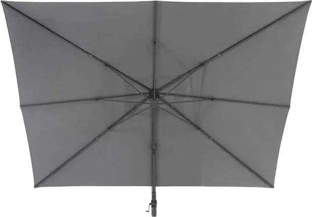 Градински чадър със странична стойка Hesperide Suenyo Sunbrella, Антрацит, 4x3 m