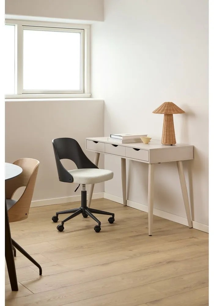 Офис стол в черен и бежов цвят Lucy – Actona