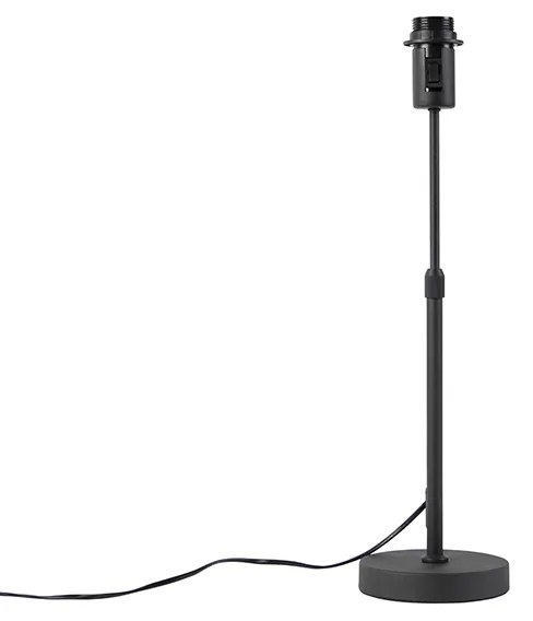 Модерна настолна лампа черна регулируема - Parte