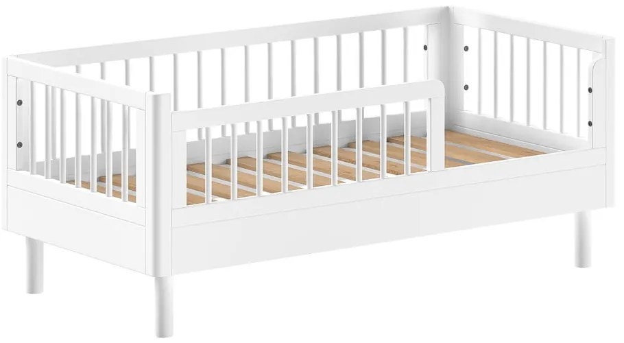 Бяло детско креватче от масивен бук 70x140 cm Forrest – Vipack