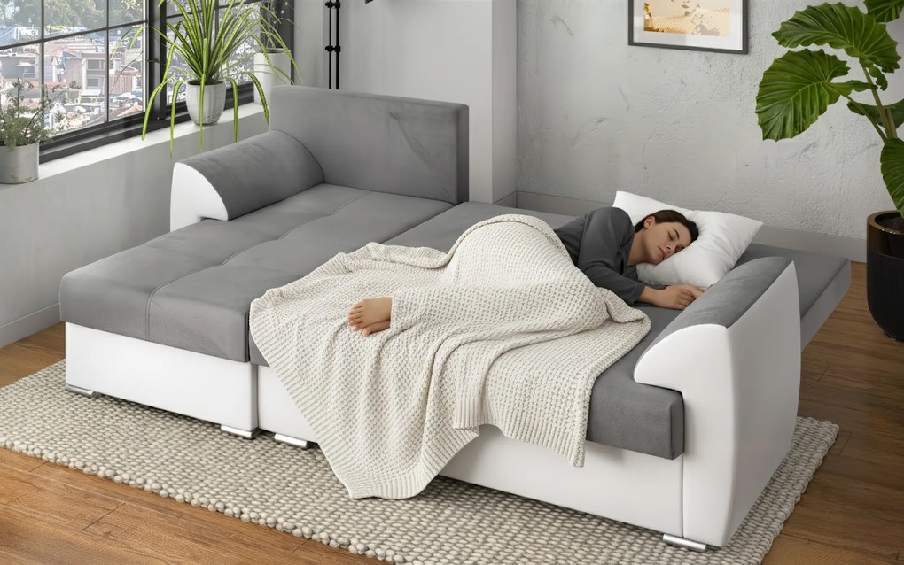 Разтегателен ъглов диван Деман