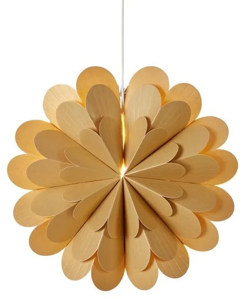 Висяща светлинна декорация с коледен мотив в златисто ø 45 cm Maravilla - Markslöjd