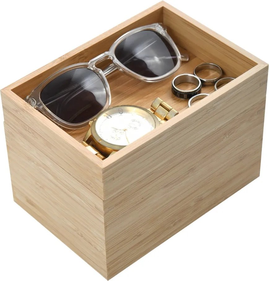 Бамбуков органайзер за козметика в естествен цвят Isalys – MSV