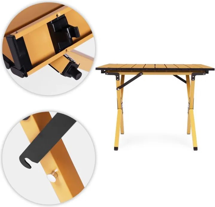 Сгъваема маса за туризъм, къмпинг Широчина: 60 см | Дължина: 60 см