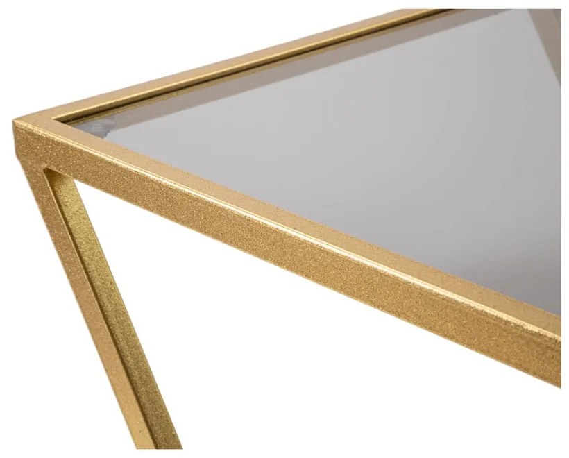 Странични масички в комплект от 2 броя със стъклен плот 40x40 cm Zet - Mauro Ferretti