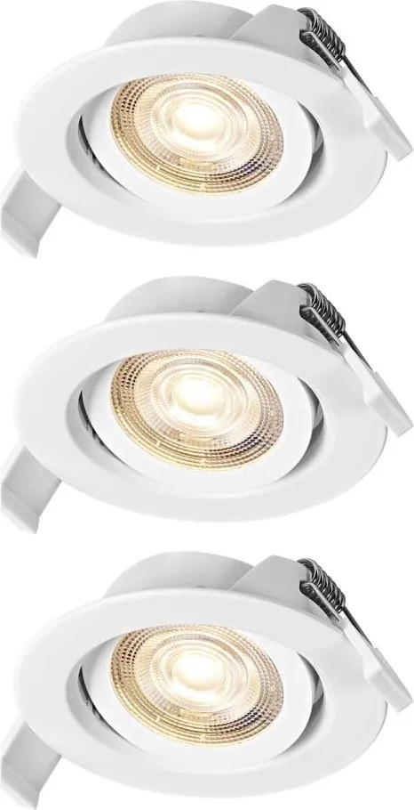 Osram - Комплект от 3 LED вградени спота SPOT LED/4,9W/230V 2700K в бял цвят