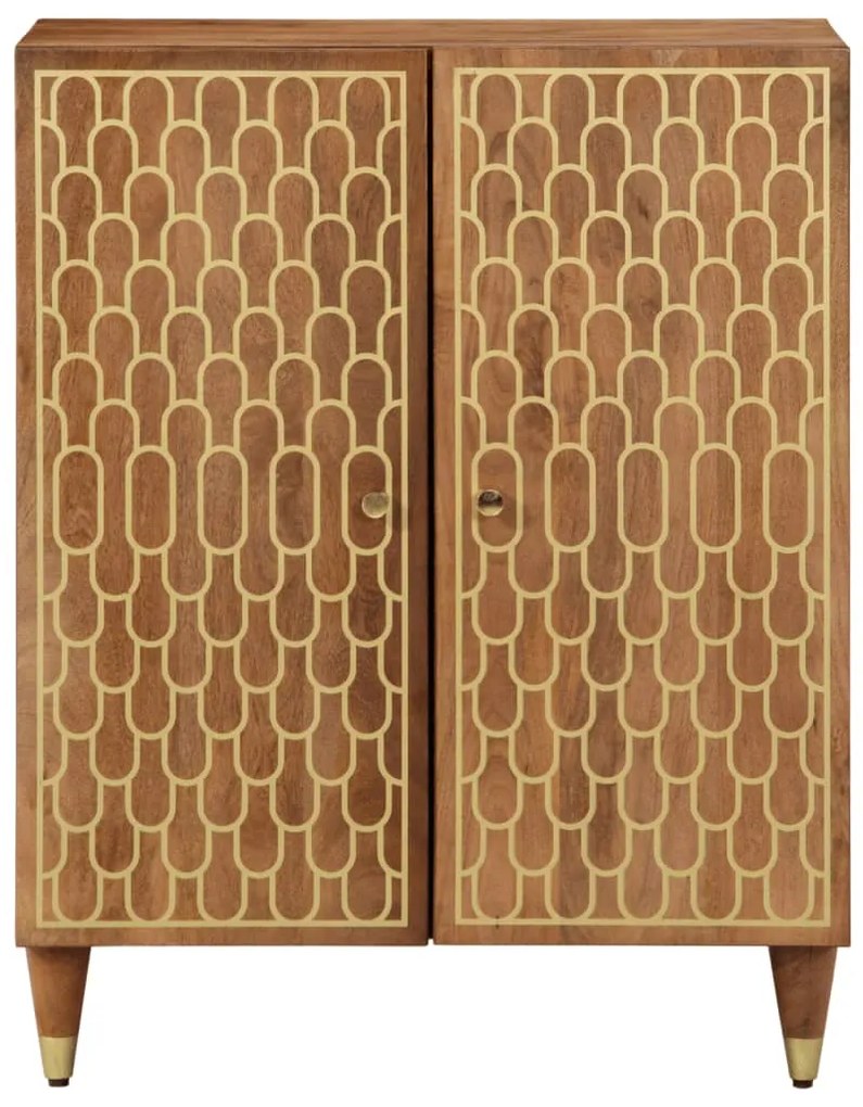 358286 vidaXL Страничен шкаф 60x33x75 см манго масивно дърво