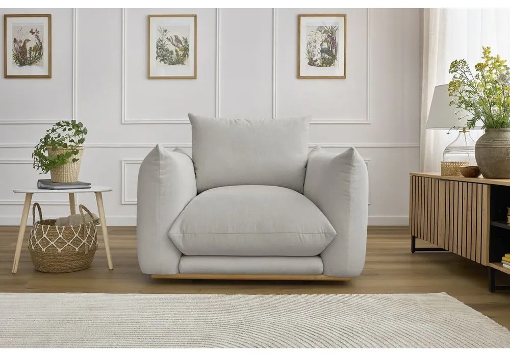 Светлосиво кресло Ernest – Bobochic Paris