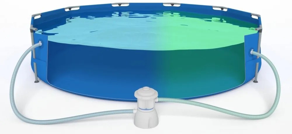 Градински басейн с филтрация 305 x 76 cm