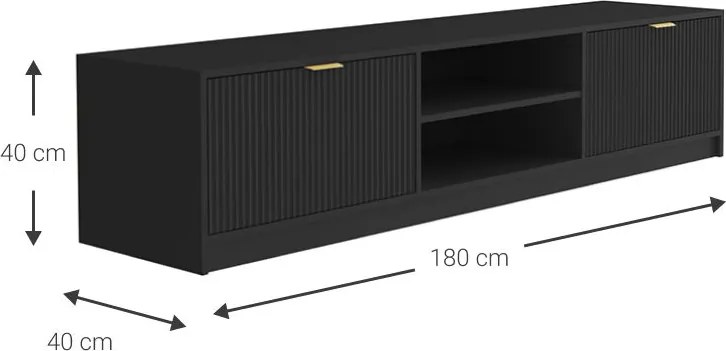 ТВ шкаф Allegro plus-Черен